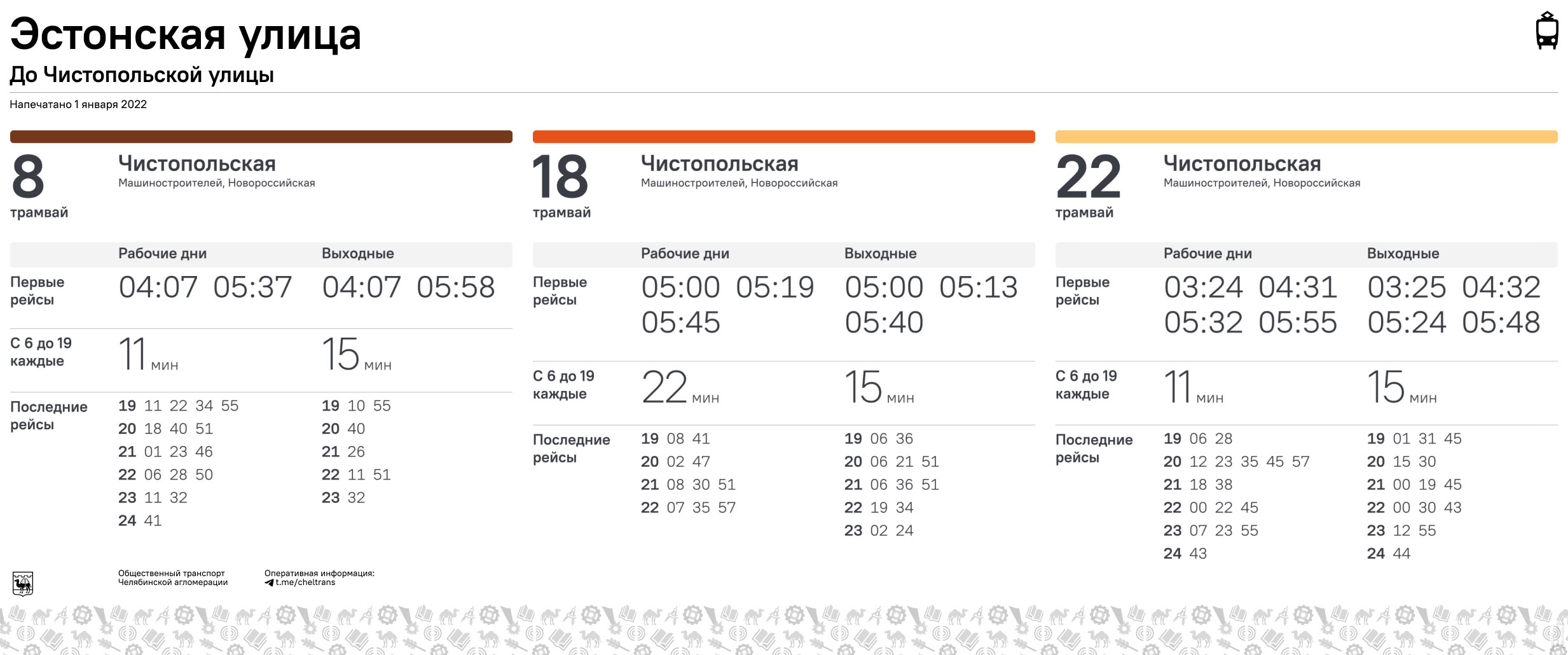 Generator for transit timetables